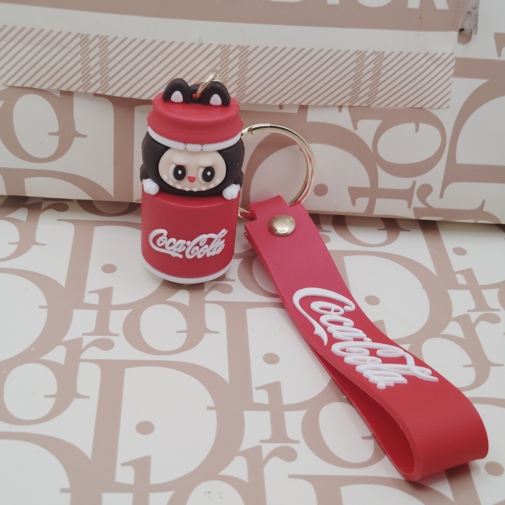 Red Keychain with Cute Character